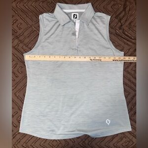 Foot Joy Light Grey Sleeveless Polo Shirt